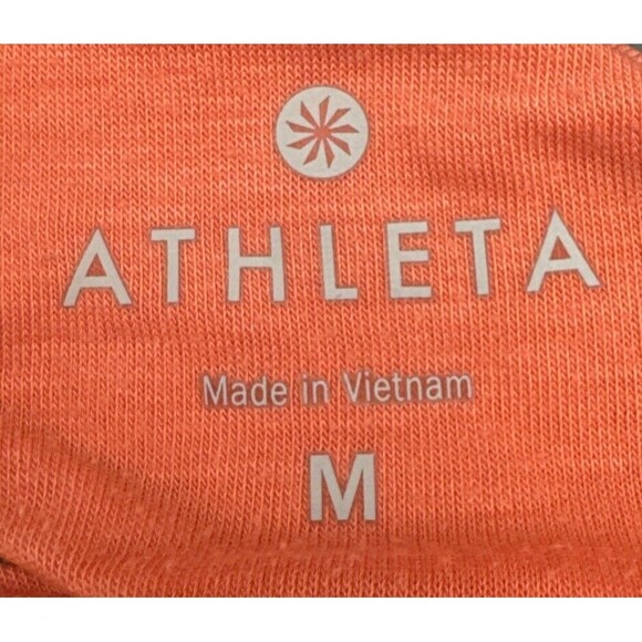 Athleta Yogini Racerback CORAL Tank Top Active Gym Work Out Stretch Flowy Sz M - Picture 5 of 9
